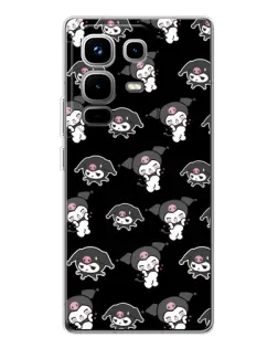 Чохол для Infinix Note 50 з картинкою «Чорний паттерн Kuromi» Чохол для Infinix Note 50 з картинкою «Чорний паттерн Kuromi»