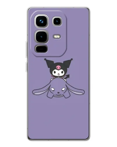 Чохол для Infinix Note 50 з картинкою «Kuromi на ліловому фоні»