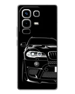 Чохол для Infinix Note 50 з картинкою «Темний силует BMW»