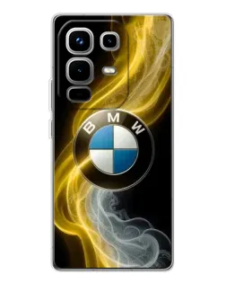 Чохол для Infinix Note 50 з картинкою «Золотистий дим BMW»