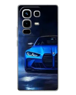 Чохол для Infinix Note 50 з картинкою «Блакитна BMW M4»