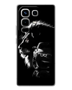Чохол для Infinix Note 50 з картинкою «BMW та лев»