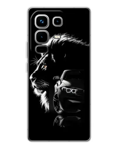 Чохол для Infinix Note 50 з картинкою «BMW та лев» Чохол для Infinix Note 50 з картинкою «BMW та лев»
