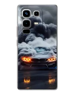 Чохол для Infinix Note 50 з картинкою «BMW у диму»