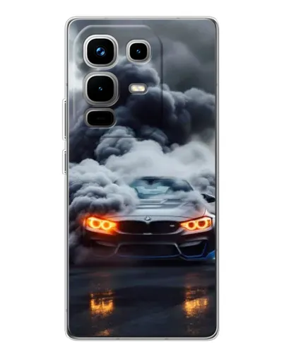 Чохол для Infinix Note 50 з картинкою «BMW у диму» Чохол для Infinix Note 50 з картинкою «BMW у диму»