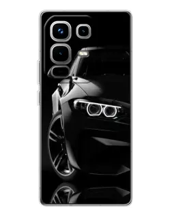 Чохол для Infinix Note 50 з картинкою «Чорна BMW — профіль»