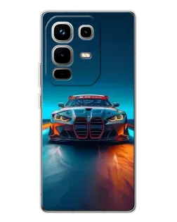 Чохол для Infinix Note 50 з картинкою «BMW — вогні неону»