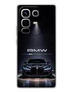 Чохол для Infinix Note 50 з картинкою «BMW крізь нічне місто»