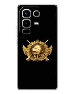 Чехол для Infinix Note 50 с картинкой «PUBG — оранжевый градиент»