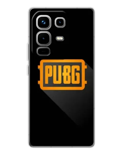 Чехол для Infinix Note 50 с картинкой «PUBG — рамка лого»