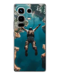Чехол для Infinix Note 50 с картинкой «PUBG — свободное падение»