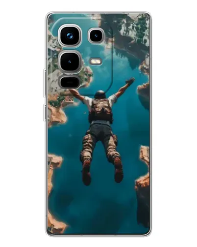 Чехол для Infinix Note 50 с картинкой «PUBG — свободное падение»