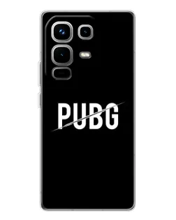 Чехол для Infinix Note 50 с картинкой «PUBG — белый логотип»