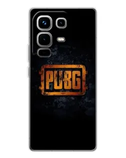 Чехол для Infinix Note 50 с картинкой «PUBG — золотой логотип»