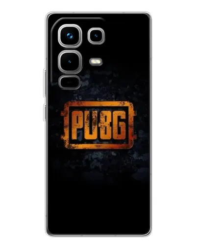 Чехол для Infinix Note 50 с картинкой «PUBG — золотой логотип»