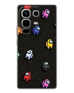 Чехол для Infinix Note 50 с картинкой «Космический паттерн Among Us»