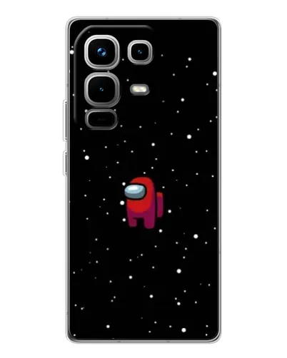 Чехол для Infinix Note 50 с картинкой «Красный Among Us»