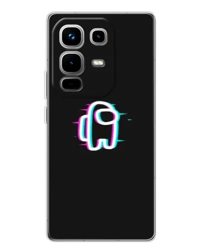 Чехол для Infinix Note 50 с картинкой «Among Us неон»