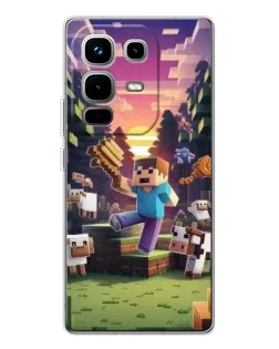 Чохол для Infinix Note 50 з картинкою «Стів на фермі» Чохол для Infinix Note 50 з картинкою «Стів на фермі»