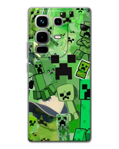 Чохол для Infinix Note 50 з картинкою «Кріпери Minecraft» Чохол для Infinix Note 50 з картинкою «Кріпери Minecraft»