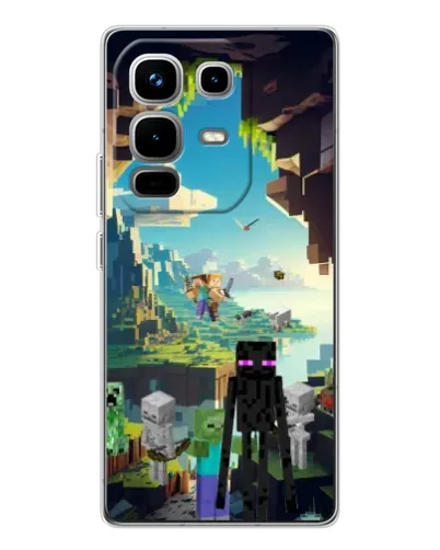 Чохол для Infinix Note 50 з картинкою «Ендермен у лісі» Чохол для Infinix Note 50 з картинкою «Ендермен у лісі»
