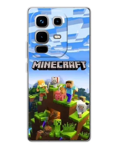 Чохол для Infinix Note 50 з картинкою «Minecraft класичний світ» Чохол для Infinix Note 50 з картинкою «Minecraft класичний світ»