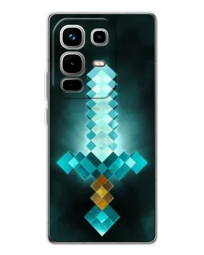 Чохол для Infinix Note 50 з картинкою «Алмазний меч неон» Чохол для Infinix Note 50 з картинкою «Алмазний меч неон»