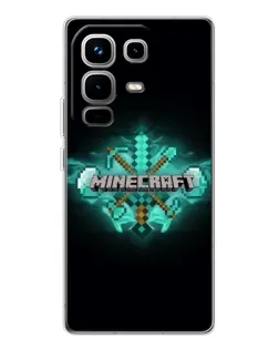 Чохол для Infinix Note 50 з картинкою «Minecraft Diamond лого» Чохол для Infinix Note 50 з картинкою «Minecraft Diamond лого»