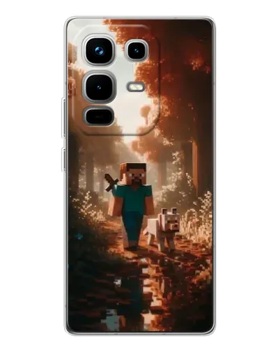 Чохол для Infinix Note 50 з картинкою «Стів у лісі» Чохол для Infinix Note 50 з картинкою «Стів у лісі»