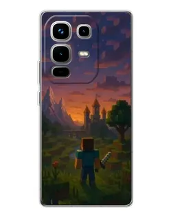 Чохол для Infinix Note 50 з картинкою «Стів біля вежі» Чохол для Infinix Note 50 з картинкою «Стів біля вежі»
