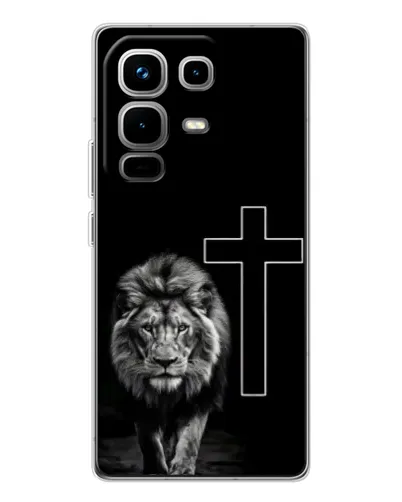 Чохол для Infinix Note 50 з картинкою «Лев та Хрест» Чохол для Infinix Note 50 з картинкою «Лев та Хрест»