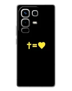 Чохол для Infinix Note 50 з картинкою «Серце та Хрест»