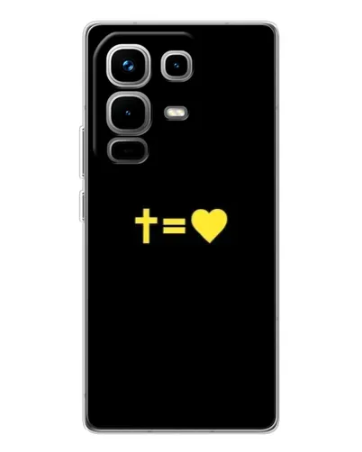 Чохол для Infinix Note 50 з картинкою «Серце та Хрест» Чохол для Infinix Note 50 з картинкою «Серце та Хрест»
