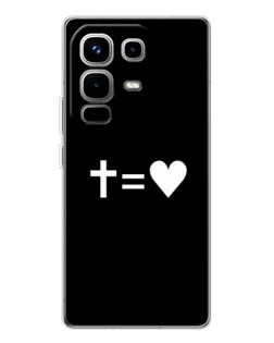 Чохол для Infinix Note 50 з картинкою «Хрест та Серце»
