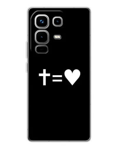 Чохол для Infinix Note 50 з картинкою «Хрест та Серце» Чохол для Infinix Note 50 з картинкою «Хрест та Серце»