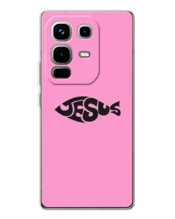 Чохол для Infinix Note 50 з картинкою «Рожевий символ Jesus»