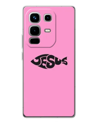 Чохол для Infinix Note 50 з картинкою «Рожевий символ Jesus» Чохол для Infinix Note 50 з картинкою «Рожевий символ Jesus»