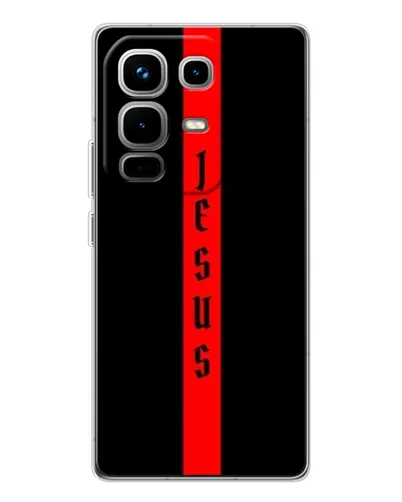 Чохол для Infinix Note 50 з картинкою «Червона лінія віри» Чохол для Infinix Note 50 з картинкою «Червона лінія віри»