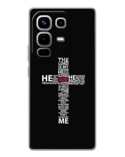 Чехол для Infinix Note 50 с картинкой «Текстовый крест» Чехол для Infinix Note 50 с картинкой «Текстовый крест»
