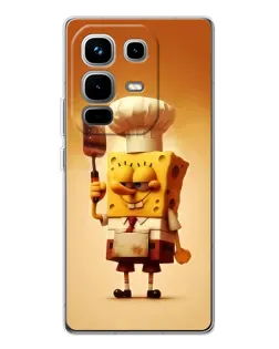 Чехол для Infinix Note 50 с картинкой «Губка Боб повар» Чехол для Infinix Note 50 с картинкой «Губка Боб повар»