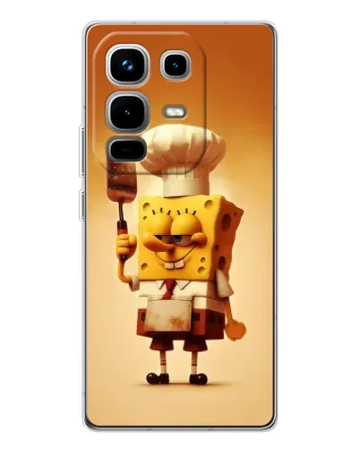 Чехол для Infinix Note 50 с картинкой «Губка Боб повар» Чехол для Infinix Note 50 с картинкой «Губка Боб повар»