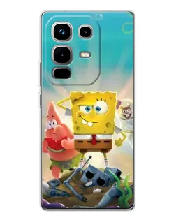 Чехол для Infinix Note 50 с картинкой «Спанч Боб победитель» Чехол для Infinix Note 50 с картинкой «Спанч Боб победитель»