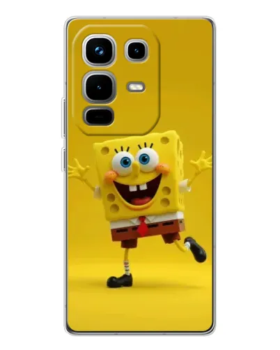 Чехол для Infinix Note 50 с картинкой «Позитивный Губка Боб» Чехол для Infinix Note 50 с картинкой «Позитивный Губка Боб»