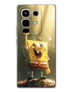 Чехол для Infinix Note 50 с картинкой «Сияющий Спанч Боб» Чехол для Infinix Note 50 с картинкой «Сияющий Спанч Боб»