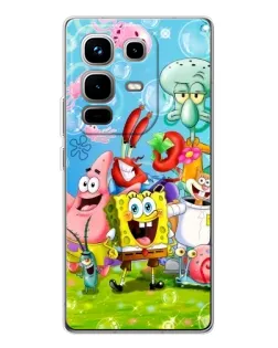 Чехол для Infinix Note 50 с картинкой «Губка Боб и друзья» Чехол для Infinix Note 50 с картинкой «Губка Боб и друзья»