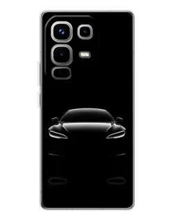Чохол для Infinix Note 50 з картинкою «Силует Tesla Night»