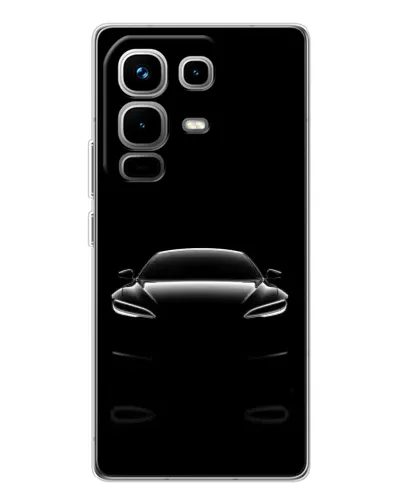 Чохол для Infinix Note 50 з картинкою «Силует Tesla Night» Чохол для Infinix Note 50 з картинкою «Силует Tesla Night»