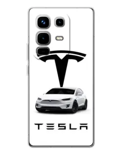 Чохол для Infinix Note 50 з картинкою «Tesla White Style» Чохол для Infinix Note 50 з картинкою «Tesla White Style»
