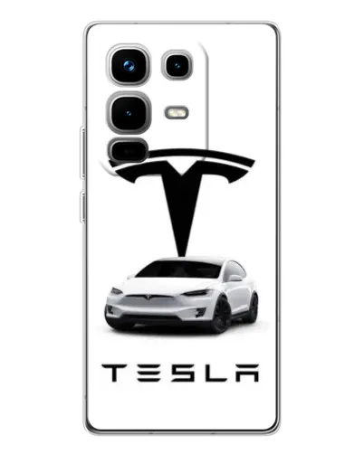 Чохол для Infinix Note 50 з картинкою «Tesla White Style» Чохол для Infinix Note 50 з картинкою «Tesla White Style»