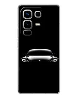 Чохол для Infinix Note 50 з картинкою «Фари Tesla Night» Чохол для Infinix Note 50 з картинкою «Фари Tesla Night»